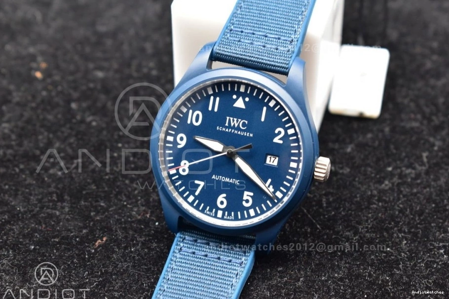 'Laureus Nylon Good' A for TechFriendly Blue on M+F Watch 1199 Sport Blue Pilot Ceramic Strap Best Edition of 0719
